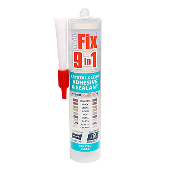 TIMCO 9 in 1 Adhesive & Sealant Crystal Clear 290ml