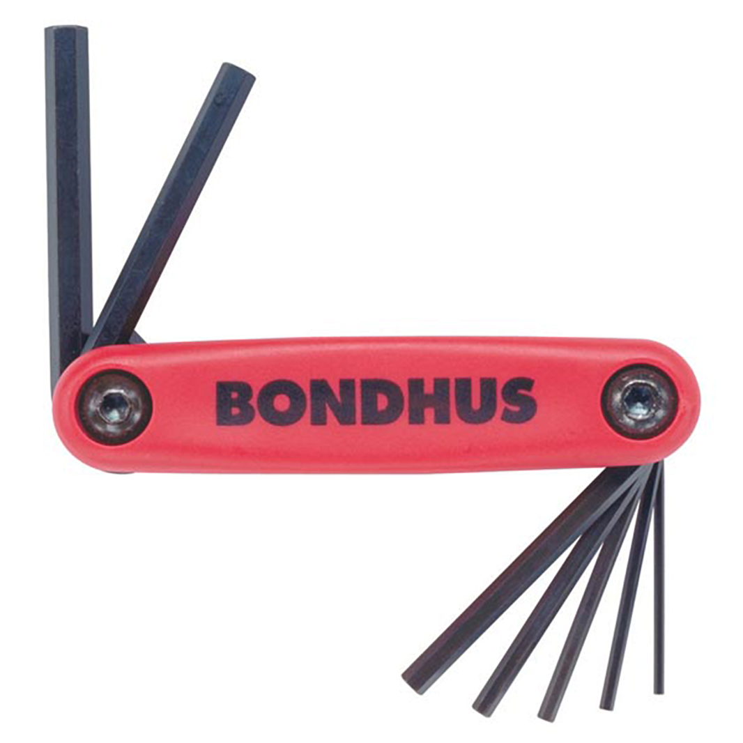 Bondhus Gorilla Grip Hex Key Fold-Up Tool 7 Piece 1.27-6mm
