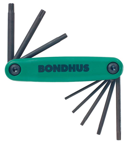 Bondhus Gorilla Grip Torx Fold-up Set 8 Piece T9-T40