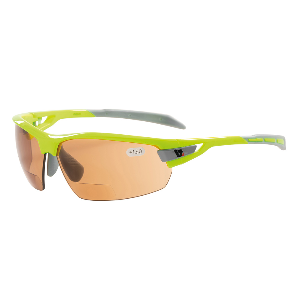 BZ Optics PHO Sunglasses Photochromic HD Bi-Focal Lenses +1.5 Yellow Frame