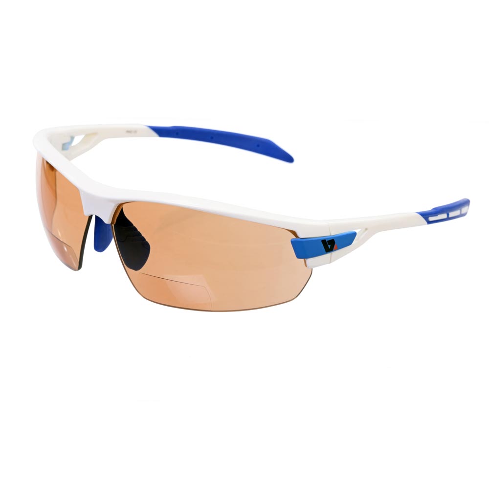 BZ Optics PHO Sunglasses Photochromic HD Bi-Focal Lenses +2 White Frame