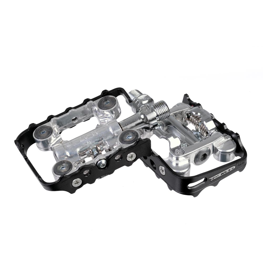 Genetic Chimera Clip/Cage Pedals Black/Silver