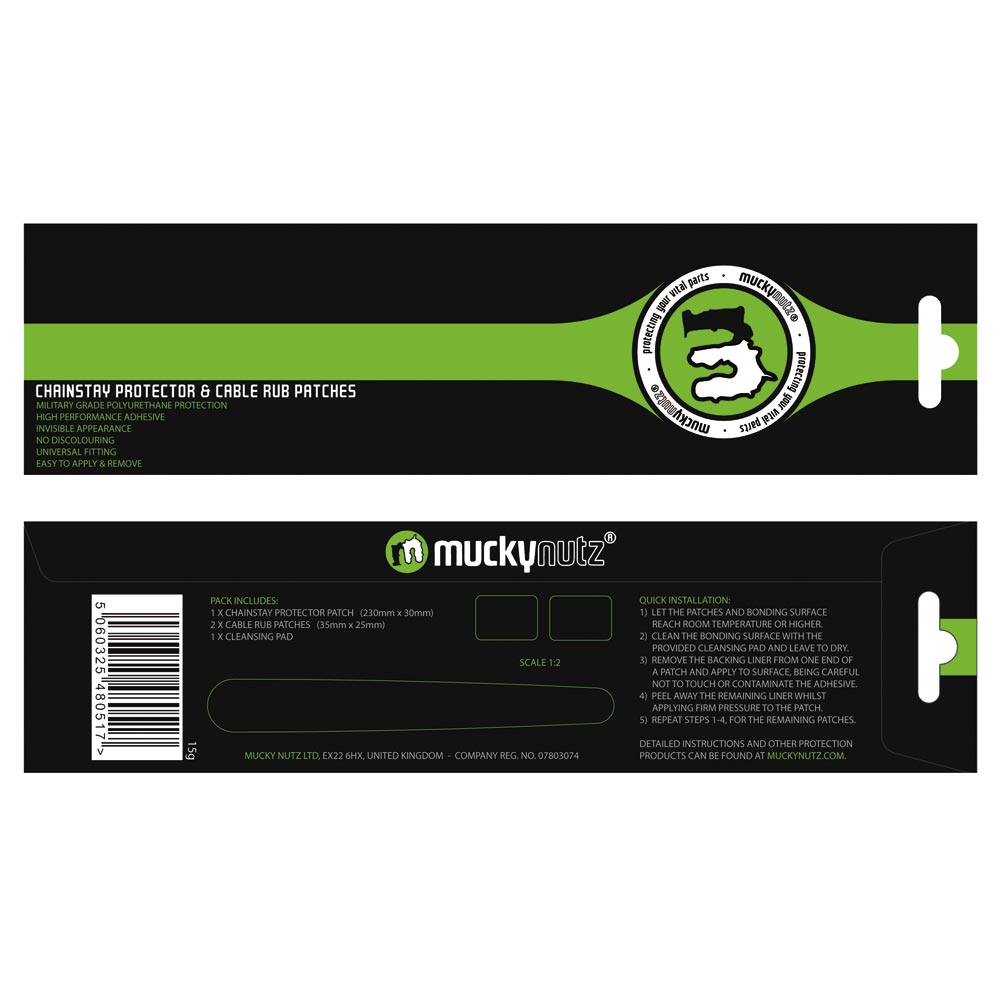 Muckynutz Bike Frame Protection Cable Rub Patches