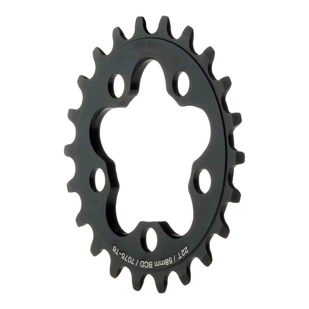 Dimension 5 Arm Compact Inner Chainring 56 / 58 BCD 22T Black
