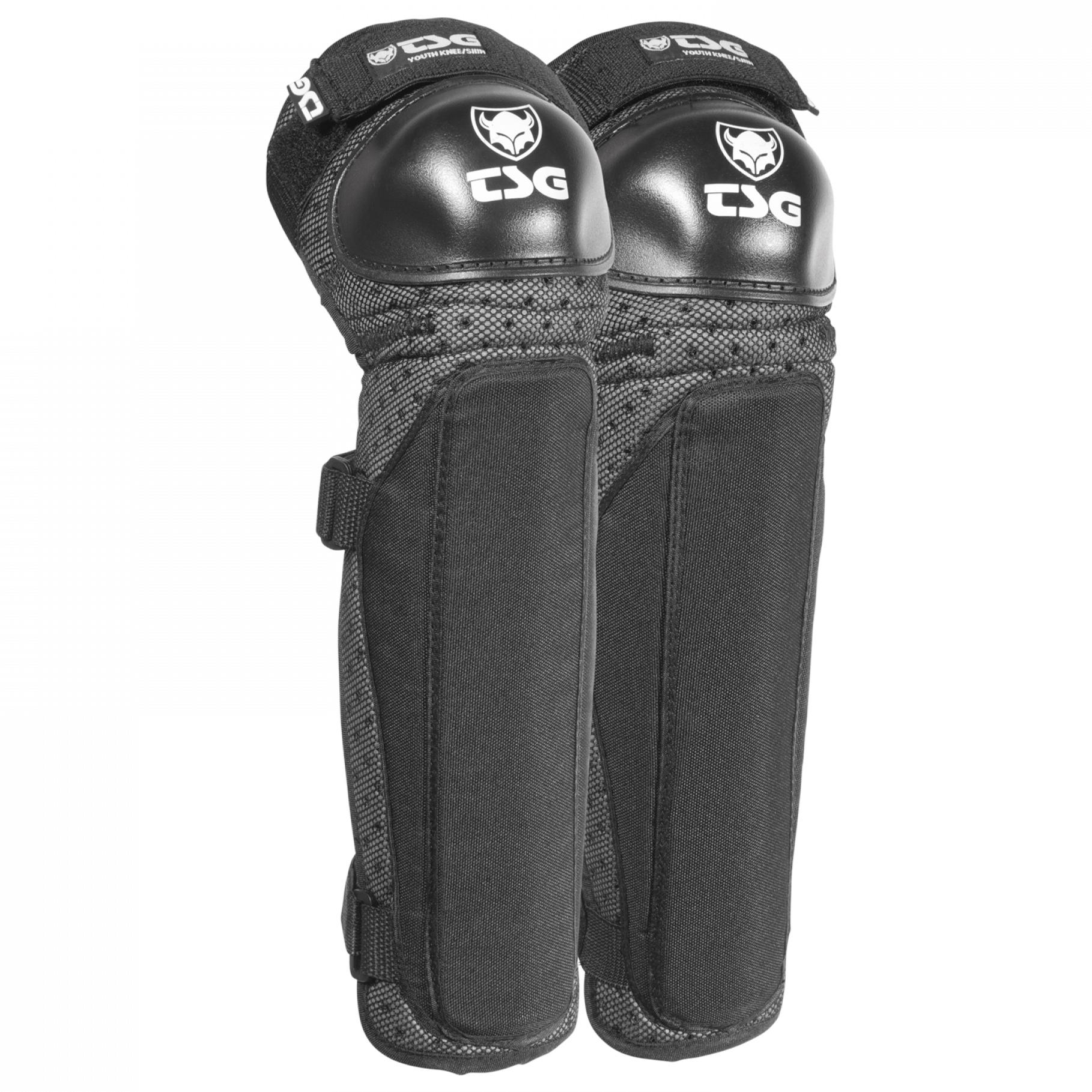 TSG Youth Knee/Shin Pads Guards Protection Black XS