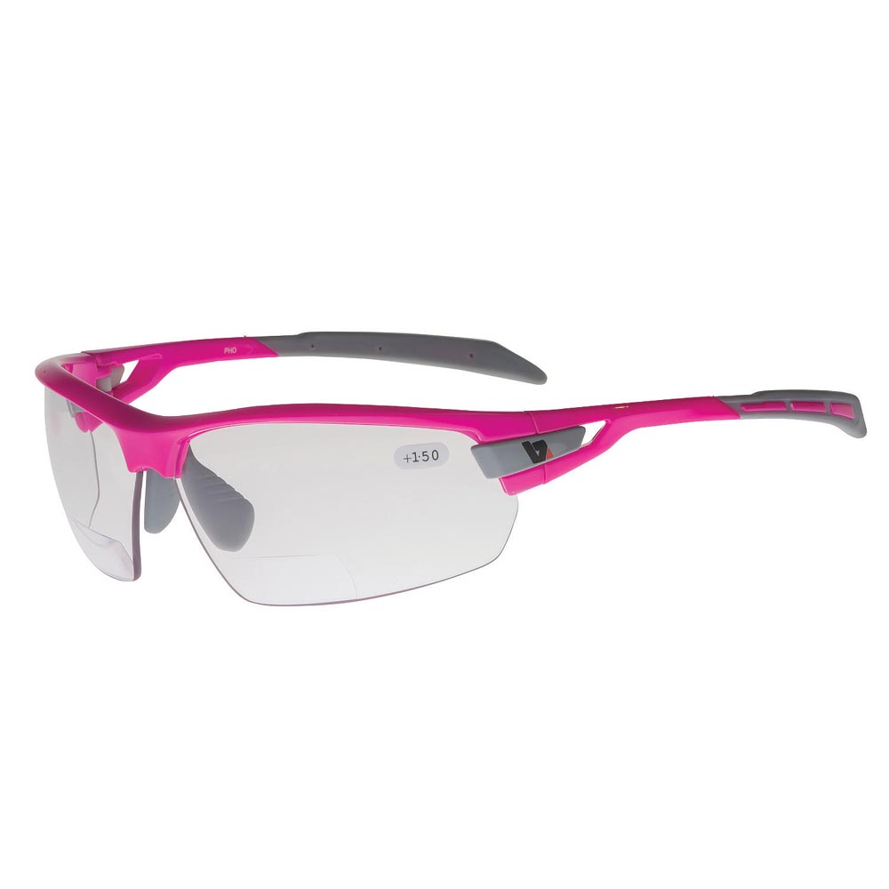 BZ Optics PHO Sunglasses Photochromic Bi-Focal Lenses +1.5 Pink Frame