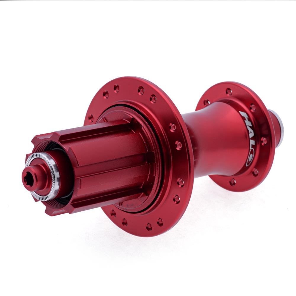 Halo RS 6-Drive Rear Hub 16/8E Campag Red