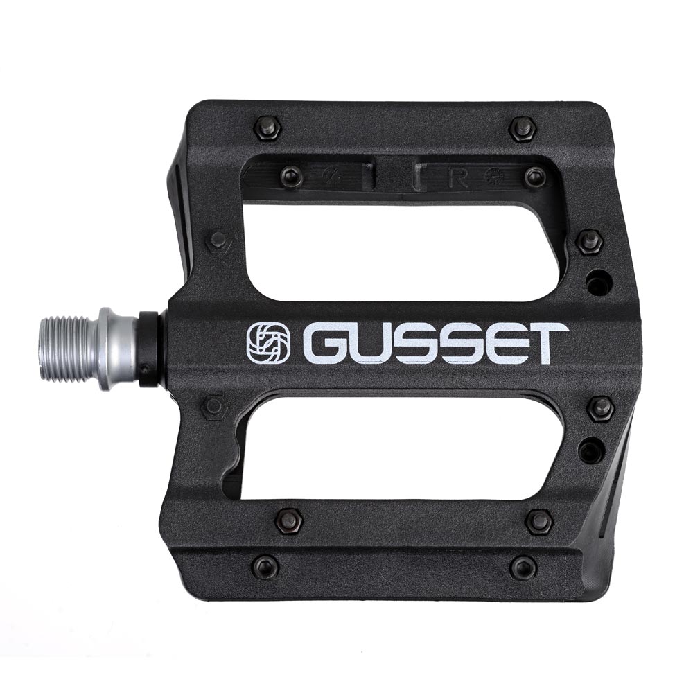 Gusset Merge Platform Pedals Sealed Bearing 9/16" Cro-Mo Axle Pair