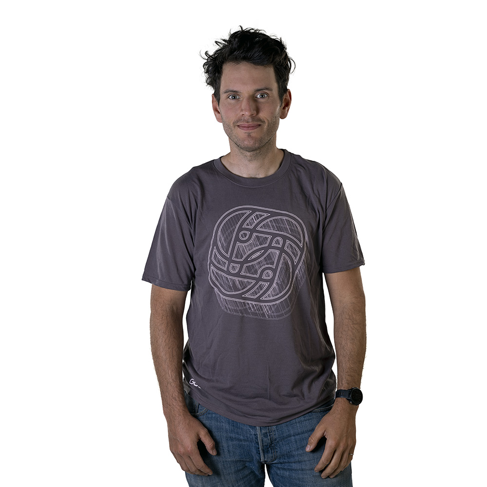 Gusset Components Grey Tech Logo T-Shirt
